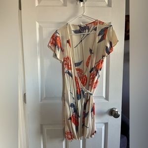 Billabong floral wrap dress